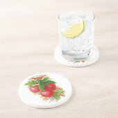  kersen zandsteen onderzetter (Zijkant)