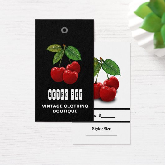 Kersen  zeekap Labels Visitekaartje (Bureau)