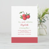 Kersen Zoete Viering Kaart (Staand voorkant)