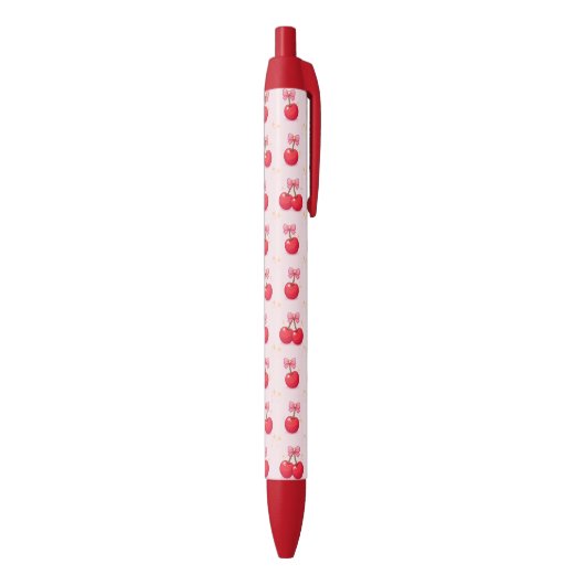 Kersen Zwarte Inkt Pen (Achterkant (Verticaal))
