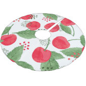 Kersenbessen , Waterverf naadloos. Kerstboom Rok (Gekanteld)