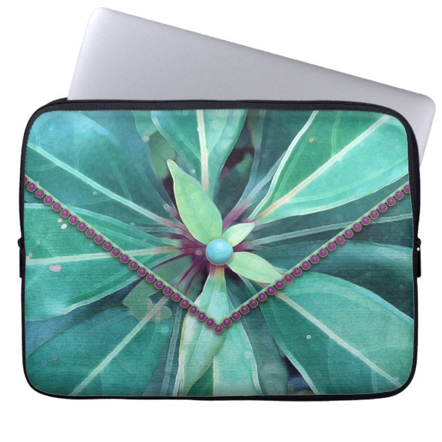 Kersenbladeren Clutch Laptop Sleeve (Voorkant)