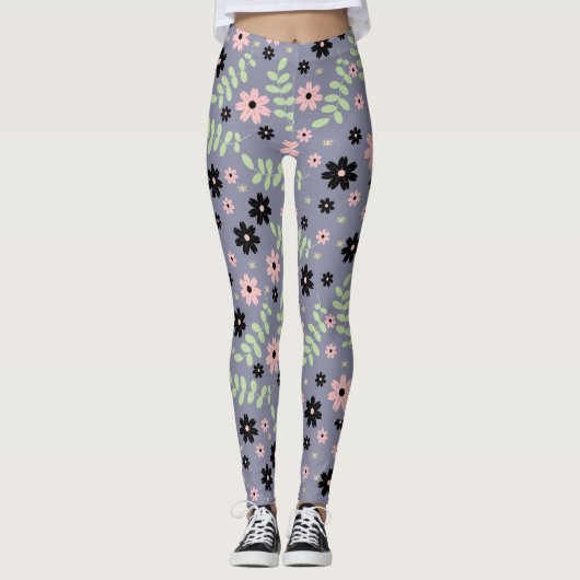 kersenbloem leggings (Voorkant)