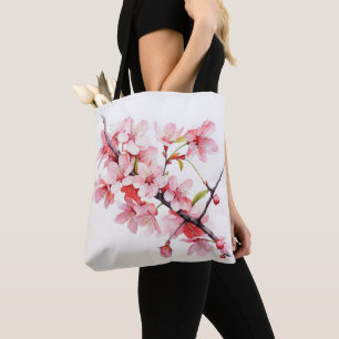 kersenbloementak tote bag