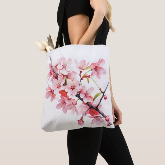 kersenbloementak tote bag (Dichtbij)
