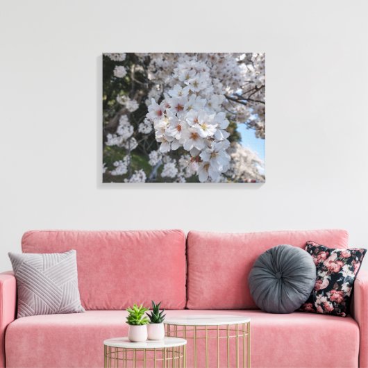 KERSENBLOESEM #2 OP CANVAS 50x40 CM Afdruk (Insitu (Woonkamer))