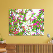 'Kersenbloesem Abstract' Ingepakt Canvas Print (Insitu (Woonkamer))