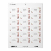 Kersenbloesem Adreslabel Etiket (Full Sheet)