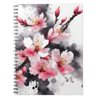 Kersenbloesem - Aquarel bloemen Notitieboek