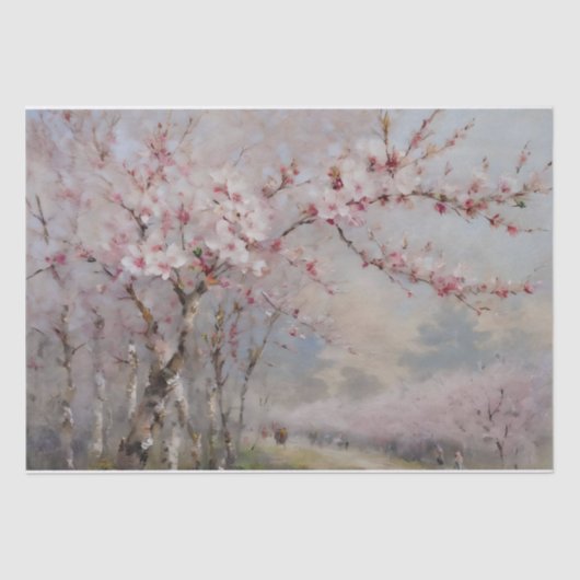 Kersenbloesem Aquarel Decoupage  Tissuepapier (Voorkant)