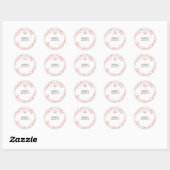 Kersenbloesem Baby Borrel Ronde Sticker (Vel)