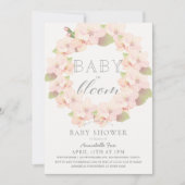 Kersenbloesem Baby in Bloom Meisje Baby Shower Kaart (Voorkant)