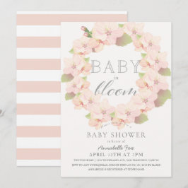 Kersenbloesem Baby in Bloom Meisje Baby Shower Kaart