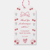 Kersenbloesem Baby Shower Bedankt Cadeaulabel (Voorkant)