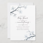 Kersenbloesem Baby Shower Kaart (Voorkant)