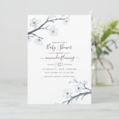 Kersenbloesem Baby Shower Kaart (Staand voorkant)