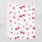 Kersenbloesem Baby Shower Kaart (Achterkant)