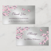 Kersenbloesem Bedank Businesskaart Visitekaartje (Voorkant / Achterkant)