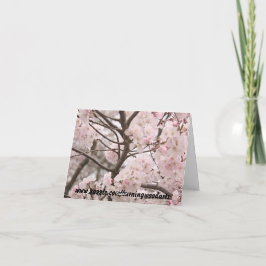 Kersenbloesem Bedankkaart (Achterkant)