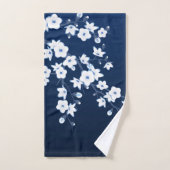 Kersenbloesem Blauw Wit Bad Handdoek (Handdoek)