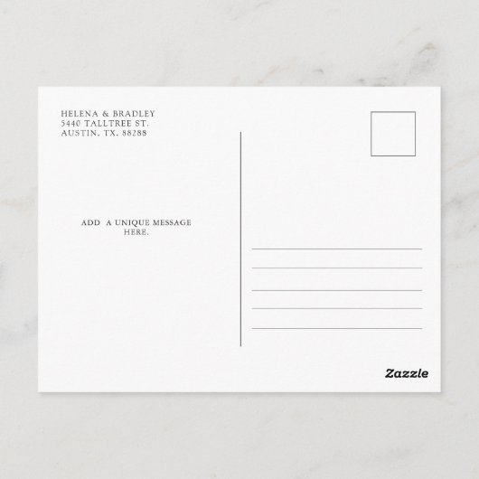 Kersenbloesem Bloei | Huwelijk Bedankt Briefkaart (Achterkant)