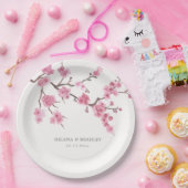 Kersenbloesem bloei papieren bordje (Feest)