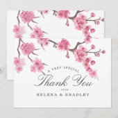 Kersenbloesem Bloei | Trouw Bedankt (Voorkant / Achterkant)