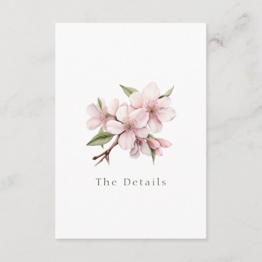 Kersenbloesem bloeit De Details Behuizing Kaart (Voorkant)