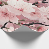 Kersenbloesem Bloem Cadeaupapier (Hoek)
