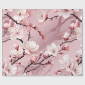 Kersenbloesem bloem cadeaupapier (Vlak)