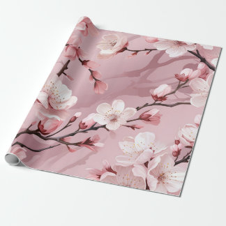 Kersenbloesem bloem cadeaupapier