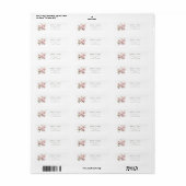 Kersenbloesem bloem retouradres etiket (Full Sheet)