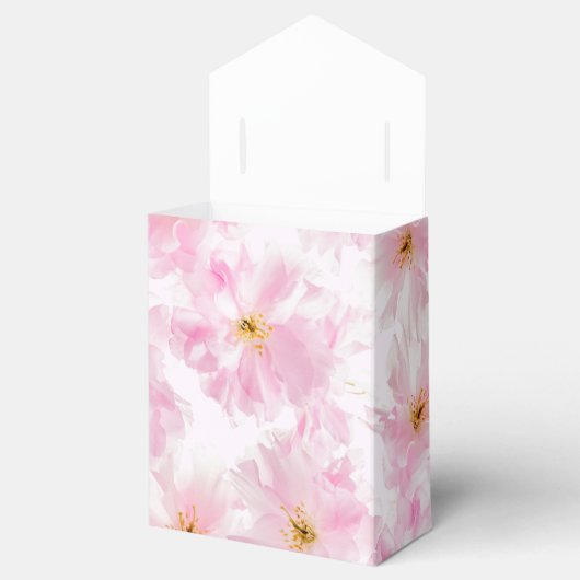 Kersenbloesem bloemen bedankdoosjes (Geopend)