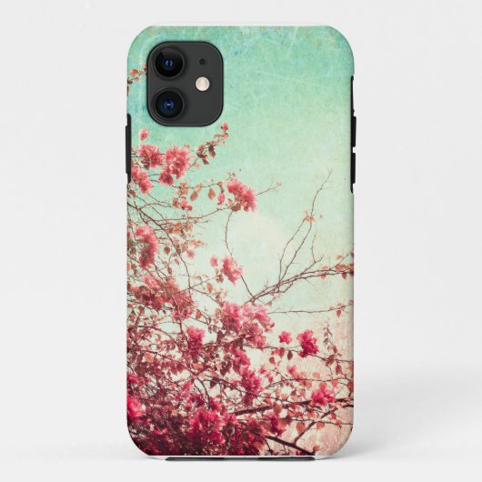 Kersenbloesem Bloemen Bloemen Bloemen Rode IPHONE  Case-Mate iPhone Case (Achterkant)