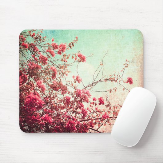 Kersenbloesem Bloemen Bloemen Bloemen Rood Blauw M Muismat (Met muis)