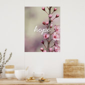 Kersenbloesem Bloemen Hoop Poster (Keuken)