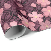 kersenbloesem bloemen inpakpapier (Rol Hoek)