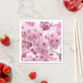 Kersenbloesem bloemen op papier servetten (Insitu)