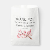 Kersenbloesem Bloemen Roze Bloemen Bruiloft Bedankzakje (Voorkant)