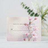 Kersenbloesem Bloemen RSVP (Staand voorkant)