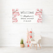Kersenbloesem Bloemen Rustieke Bruidsdouche Spandoek (Insitu)