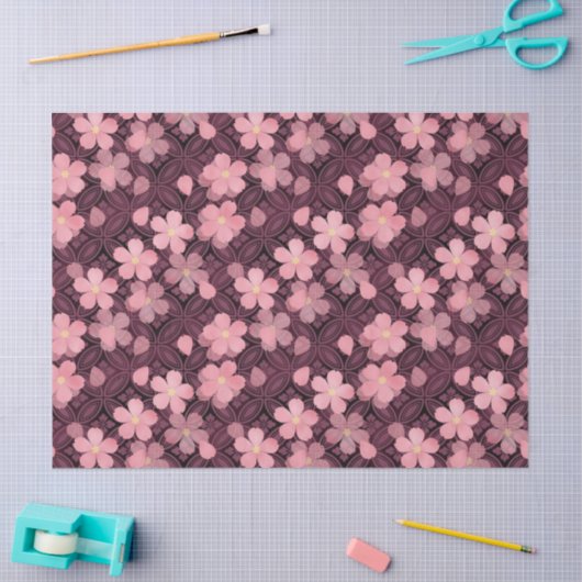 Kersenbloesem bloemen tissuepapier (Craft)