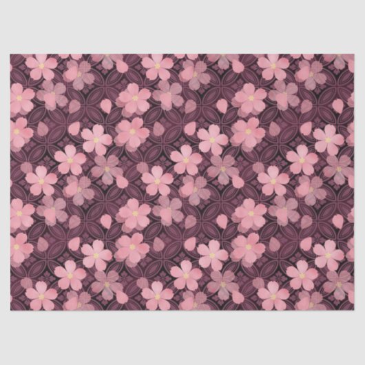 Kersenbloesem bloemen tissuepapier (Voorkant)