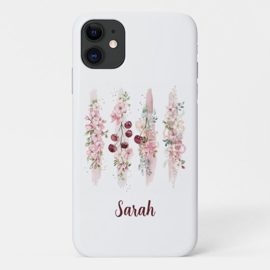 Kersenbloesem Bloemenschildering in Waterverf Case-Mate iPhone Case (Achterkant)