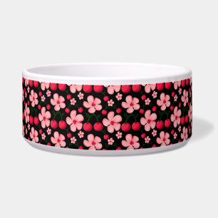 Kersenbloesem Bloempatroon, Roze Bloemen Voerbakje