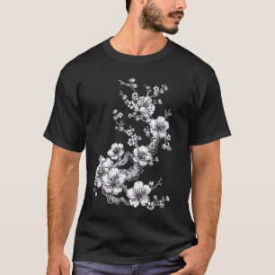 Kersenbloesem Bloesem Botanische Japanse kunst Sch T-shirt