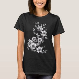 Kersenbloesem Bloesem Botanische Japanse kunst Sch T-shirt