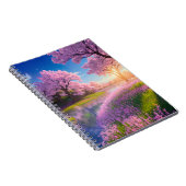 Kersenbloesem Bomen en Bloeiende Riverbank Notitieboek (Rechterzijde)