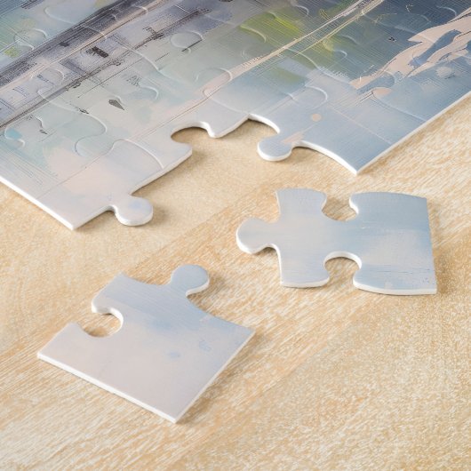 Kersenbloesem bomen Japanse tuin Legpuzzel (Zijkant)