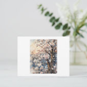 Kersenbloesem boom, briefkaart (Staand voorkant)